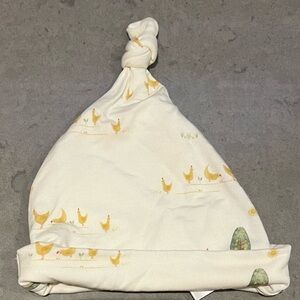 Coccoli Cream and Yellow farm Baby Hat 9-12m - tencil